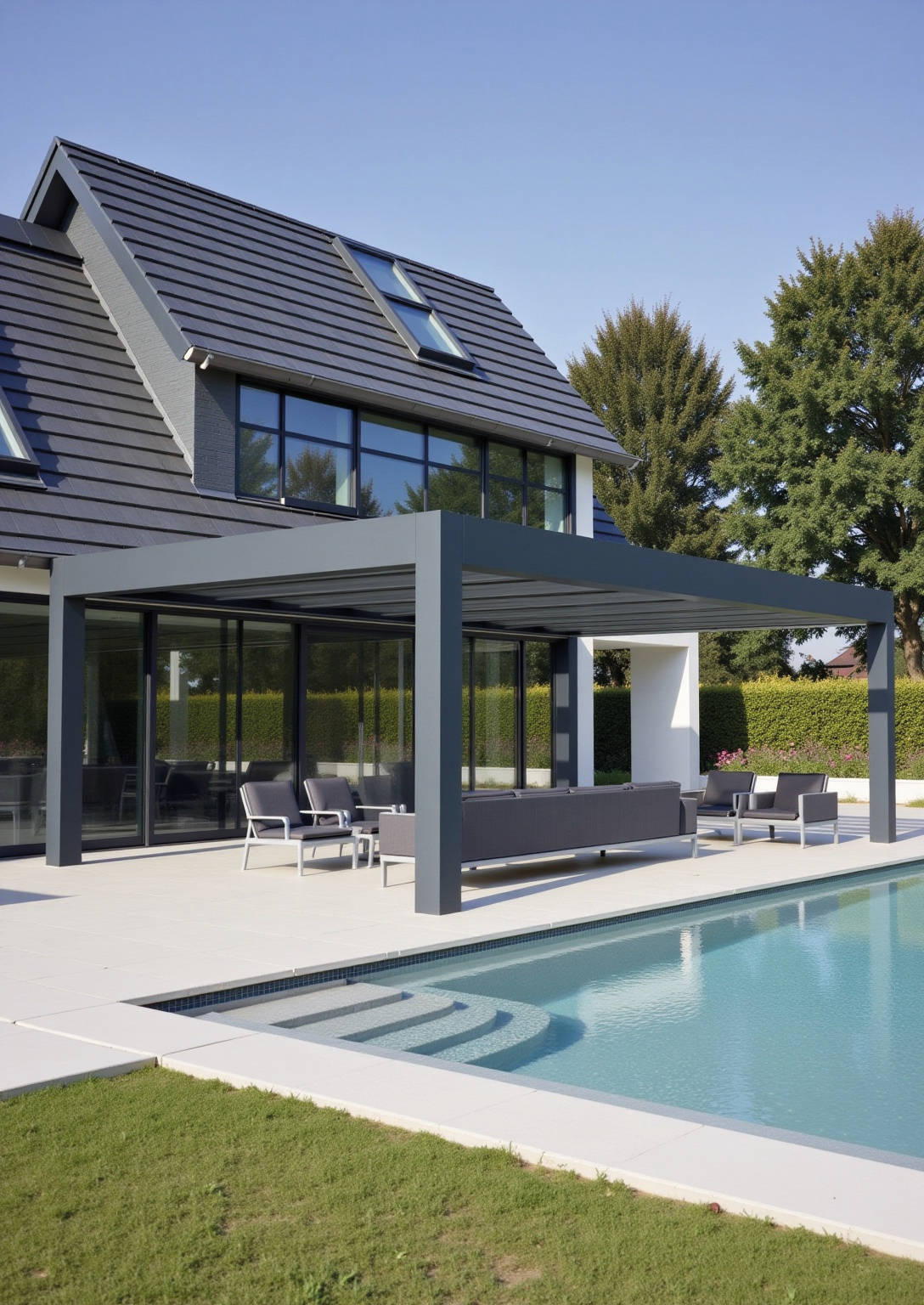 Lifestyle Pergola – Flat Glass Roof